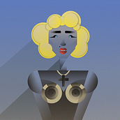 My project in Minimalist Geometric Portrait course. Traditional illustration, Character Design, and Vector Illustration project by Mary Austin - 09.07.2021