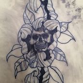 Mi Proyecto del curso: Tatuaje para principiantes. Un progetto di Design di tatuaggi di morteetdabo8 - 15.09.2021