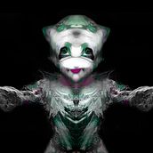 Mi pareidolia de una roca hecha un personaje , efecto espejo . Un proyecto de Diseño de personajes de Cristian Bolton - 18.09.2021