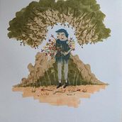 The Story of Blue Beard - Project for the course: Introduction to Children's Illustration. Traditional illustration, Fine Arts, Painting, Pencil Drawing, Drawing, Watercolor Painting, Children's Illustration, and Narrative project by Valérie Stevens - 09.17.2021