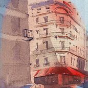 Meu projeto do curso: Desenho arquitetônico com aquarela e tinta. Sketching, Drawing, Watercolor Painting, Architectural Illustration, Sketchbook & Ink Illustration project by Nardel Guedes - 11.04.2021