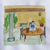 Mon projet du cours : Carnet de croquis pour explorer votre style de dessin. Un proyecto de Ilustración tradicional, Bocetado, Creatividad, Dibujo, Pintura a la acuarela, Sketchbook y Pintura gouache de Douce Molina - 18.09.2021