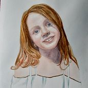 My project in Watercolor Portrait from a Photo course. Un proyecto de Ilustración tradicional, Pintura a la acuarela y Dibujo de Retrato de isha drew - 19.09.2021