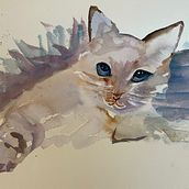 My project in Experimental Watercolor Techniques for Beginners course Ein Projekt aus dem Bereich Traditionelle Illustration, Bildende Künste, Aquarellmalerei und Naturalistische Illustration von Angela Patterson - 19.09.2021
