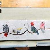 My project in Artistic Watercolor Techniques for Illustrating Birds course. Traditional illustration, Watercolor Painting, Realistic Drawing, and Naturalistic Illustration project by Katharina Pleli - 09.19.2021