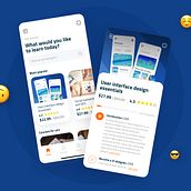 Learning app. Design, and UX / UI project by Yaser Nazzal - 09.19.2021