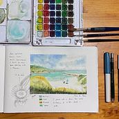 Mi Proyecto del curso: Cuaderno de viaje en acuarela. Traditional illustration, Watercolor Painting, Architectural Illustration, and Sketchbook project by Mercedes Maseda Pernas - 09.19.2021