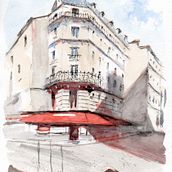Mi Proyecto del curso: Dibujo arquitectónico con acuarela y tinta. Esboçado, Desenho, Pintura em aquarela, Ilustração arquitetônica, Sketchbook e Ilustração com tinta projeto de Jairo Perilla - 20.09.2021