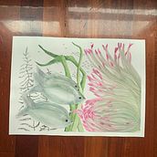 Mi Proyecto del curso: Ilustración de universos marinos en acuarela. Un projet de Illustration traditionnelle, Peinture, Aquarelle et Illustration naturaliste de marmy616 - 20.09.2021