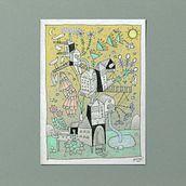 Alpin Hostel. Traditional illustration project by Philippine Vidart - 09.20.2020