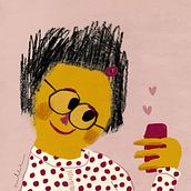 Caras de color: combina técnicas analógicas y digitales con tintas separadas. Traditional illustration, Drawing, Digital Illustration, Children's Illustration, Design, Editorial Design, and Watercolor Painting project by Nelleke Verhoeff - 09.20.2021