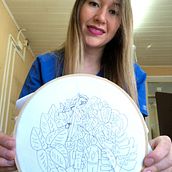 Mi Proyecto del curso: Introducción al bordado botánico. Embroider project by Camila Gallardo Masias - 09.20.2021