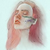 Water Color Techniques on Procreate. Un proyecto de Ilustración tradicional, Bellas Artes, Pintura, Dibujo, Pintura a la acuarela, Dibujo de Retrato y Dibujo artístico de Kristen Prosen - 21.09.2021