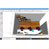 Sala estudio y teletrabajo; Diseño mueble estilo vintage . Un proyecto de Diseño, Arquitectura, Diseño y creación de muebles					 de Pamela Cáceres - 21.09.2021