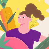 A bocados. Motion Graphics, Animation, Character Design, Vector Illustration, 2D Animation, Character Animation, and Traditional illustration project by Kitxune - 08.30.2021
