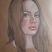 Mi Proyecto del curso: Ilustración con pastel y lápices de colores. Traditional illustration, Fine Arts, Pencil Drawing, Drawing, Portrait Drawing, Realistic Drawing, and Artistic Drawing project by alonsoflavia1 - 09.21.2021