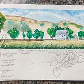 Meu Caderno de viagem em aquarela. Ilustração tradicional, Pintura em aquarela, Ilustração arquitetônica, e Sketchbook projeto de Telma Maria do Vale - 28.01.2021
