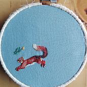Mi Proyecto del curso: Bordado con needle painting: recrea la belleza de la vida salvaje. Un progetto di Ricamo e Illustrazione tradizionale di Carolina Quezada - 21.09.2021