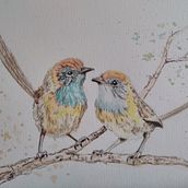 My project in Artistic Watercolor Techniques for Illustrating Birds course. Watercolor Painting, Realistic Drawing, and Naturalistic Illustration project by jmathews5 - 09.20.2021