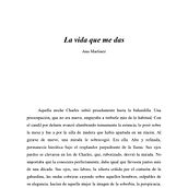 La vida que me das. Writing, and Narrative project by ANA MARTÍNEZ - 09.22.2021
