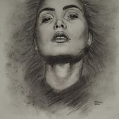My project in Artistic Charcoal Portraiture: Creating Atmosphere course . % Brigitte Tolosa tarafından hazırlanan Geleneksel illüstras, on, Çizim, Portre Çizimi, Gerçekçi Çizim, Ve Sanatsal Çizim projesi - 09.22.2021