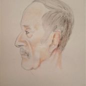 Mi Proyecto del curso: Cuaderno de retratos en acuarela. Painting, Watercolor Painting, Portrait Drawing, and Sketchbook project by Adriana - 09.22.2021
