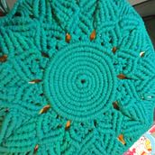 Mi Proyecto del curso: Técnicas de macramé circular. Un progetto di Artigianato, Interior Design, Fiber Art e Macramè di Paula Ibarra - 21.09.2021
