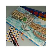 Meu projeto do curso: Caderno de viagem em aquarela. Un proyecto de Ilustración tradicional, Pintura a la acuarela, Ilustración arquitectónica y Sketchbook de Flavia Oliveira - 18.09.2021