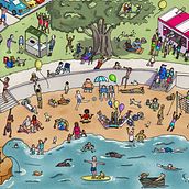 My project in Search-and-Find Illustration in Procreate course. Un proyecto de Ilustración tradicional, Ilustración digital y Sketchbook de Marguerite Cousins - 21.09.2021