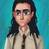 Loki in different styles of illustration . % Екатерина Берт tarafından hazırlanan Geleneksel illüstras, on, Karakter Tasarımı, Grafik Tasarım, Tablo, Film, Eskiz çizimi, Ve Çizim projesi - 09.23.2021