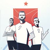 England Euro 2020. Motion Graphics, Animation, and 2D Animation project by Alfie Bogush - 06.05.2021