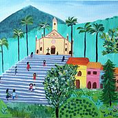 Meu projeto do curso: Guaramiranga . Traditional illustration, Painting, Acr, lic Painting, and Sketchbook project by Ana Victória Anselmo - 08.27.2021