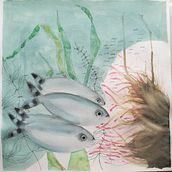 Mi Proyecto del curso: Ilustración de universos marinos en acuarela . % Eva María Fernández Fagín tarafından hazırlanan Geleneksel illüstras, on, Tablo, Sulubo, a Resim, Doğalcı İllüstras, Ve on projesi - 09.23.2021