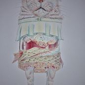 My Exquisite Corpse Drawing Inspired by Marco Mazzoni's Course. Un proyecto de Ilustración tradicional, Dibujo a lápiz, Dibujo, Dibujo artístico e Ilustración naturalista				 de Nic Green - 23.09.2021