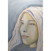 My project in Artistic Portrait with Watercolors course. Fine Arts, Painting, Watercolor Painting, and Portrait Drawing project by ingridf - 09.23.2021