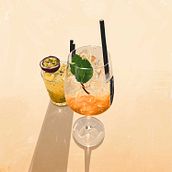 Aperol Spritz & Mojito. Un progetto di Illustrazione tradizionale, Illustrazione digitale, Pittura digitale e Illustrazione naturalistica di Félix Díaz de Escauriaza - 21.09.2021