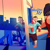 My project in Digital Painting: The Sketching Approach course. Un progetto di Illustrazione tradizionale, Bozzetti, Illustrazione digitale e Pittura digitale di Julien Schleiffer - 23.09.2021
