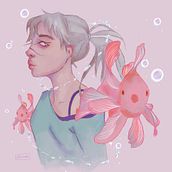 Mi Proyecto del curso: Retratos digitales de fantasía con Photoshop. Un proyecto de Ilustración tradicional, Dibujo, Ilustración digital, Dibujo de Retrato, Dibujo digital y Pintura digital de Lizbeth Grimaldo - 24.09.2021