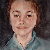 Mi Proyecto del curso: Retrato artístico en acuarela. Un progetto di Belle arti, Pittura, Pittura ad acquerello e Disegno di ritratti di Cristina Asensio - 24.09.2021
