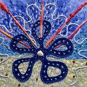 Universal Energy Symbol. Traditional illustration, Arts, Crafts, and Embroider project by Sarah Lowes - 07.18.2021