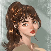 My 2nd project in Powerful Female Characters. Digital Drawing project by Rayyan Alyammahi - 09.21.2021