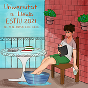 Cartel para la Udl  de Lleida . Traditional illustration project by Evelyn Soriano Bedoya - 09.25.2021