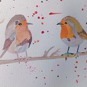 My project in Artistic Watercolor Techniques for Illustrating Birds course. Traditional illustration, Watercolor Painting, Realistic Drawing, and Naturalistic Illustration project by Gayatri Mosalikanti - 09.17.2021