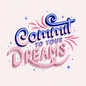 Mi Proyecto del curso: Caligrafía y lettering para Instagram con Procreate. Un proyecto de Caligrafía, Lettering, Instagram, Lettering digital, Lettering 3D y Diseño para Redes Sociales de Andrea Castro - 23.09.2021