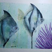 Meu projeto do curso: Ilustração de universos marinhos em aquarelas. Un progetto di Illustrazione tradizionale, Pittura, Pittura ad acquerello e Illustrazione naturalistica di Priscila Freitas - 25.09.2021