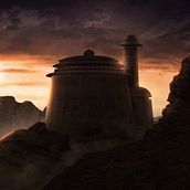 My project in Matte Painting for Cinema course - Star Wars. Art Direction, Photograph, Post-production, Film, Photo Retouching, Photographic Composition, Photomontage, and Matte Painting project by Joey Mesa - 09.07.2021