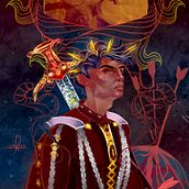 Character Illustration from Color Cycle (Red). Un proyecto de Ilustración tradicional, Creatividad, Dibujo, Ilustración digital, Dibujo digital y Pintura digital de Laura Kuzn - 30.05.2021