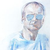 My project in Artistic Portrait with Watercolors course. Fine Arts, Painting, Watercolor Painting, and Portrait Drawing project by gregorova_jana - 09.26.2021