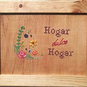 Mi Proyecto del curso: Bordado sobre madera. Projekt z dziedziny Craft,  Sztuki piękne i  Haft użytkownika Marta Velásquez - 27.09.2021