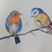 My project in Artistic Watercolor Techniques for Illustrating Birds course. Traditional illustration, Watercolor Painting, Realistic Drawing, and Naturalistic Illustration project by suman_bagde - 09.27.2021
